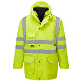 Supertouch Hi Vis Yellow 7 in 1 Parka - I Want Workwear