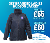 Ladies Branded Regatta Hudson Fleece Lined Jacket - I Want Workwear