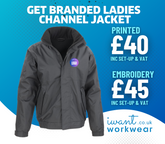 Ladies Branded Result Core Channel Jacket - I Want Workwear