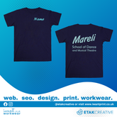 Mareli School of Dance T-shirt - I Want Workwear