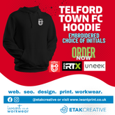 Telford Town FC Hoodie - I Want Workwear