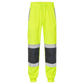 Supertouch Hi Vis Yellow 2 Tone Jogging Bottoms - I Want Workwear