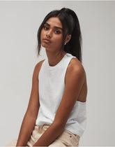 Bella Womens Racerback Cropped Tank