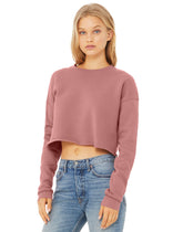 Bella Womens Cropped Fleece Sweat