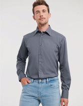 Russell Collection Mens LS Tailor Poplin