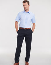 Russell Collection Mens SS H'Bone Shirt