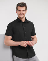 Russell Collection Mens SS Stretch Shirt