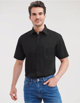Russell Collection Men SS Classic Poplin