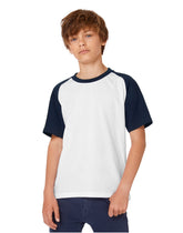 B&C Kids Baseball Short Sleeve Tee