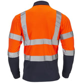 Supertouch Hi-Vis 2 Tone Orange Long Sleeve Polo Shirt - I Want Workwear