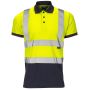 Supertouch Hi-Vis 2 Tone Yellow Polo Shirt - I Want Workwear