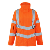 Ladies Hi Vis Orange Kamela Padded Jacket - I Want Workwear