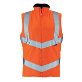 Ladies Hi Vis Orange Anjali Body Warmer - I Want Workwear