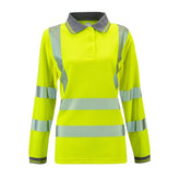 Ladies Hi Vis Yellow Jaya Bird Eye Polo - I Want Workwear