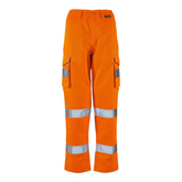 Ladies Hi VIs orange Hana Combat Trouser - I Want Workwear