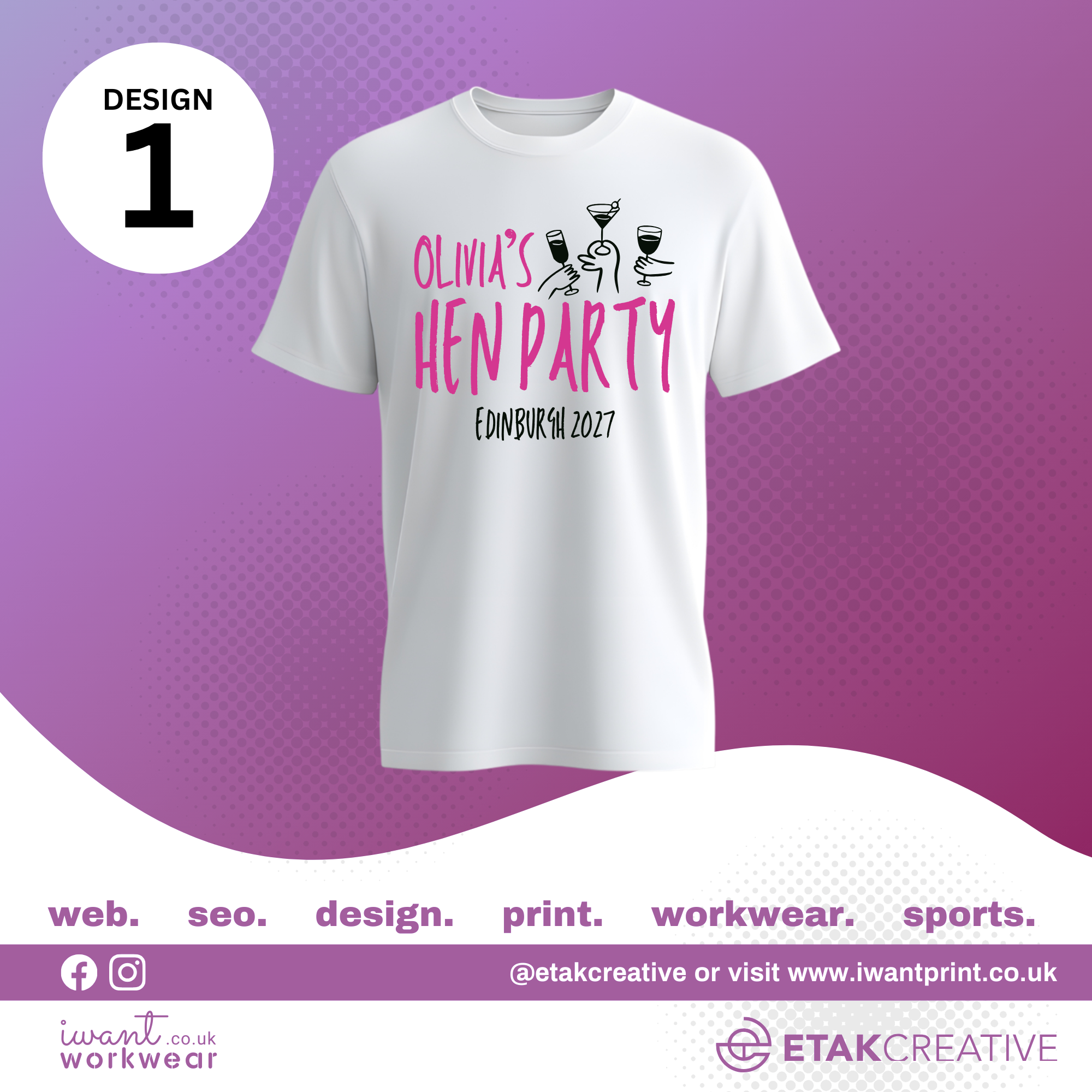Custom Hen Party T-Shirts - I Want Workwear
