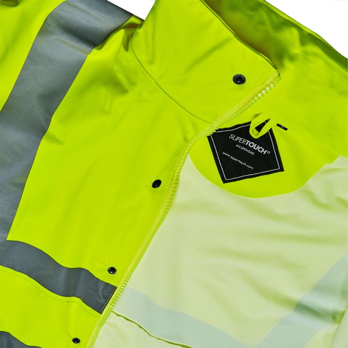 Stormflex® Hi Vis Yellow PU Jacket - I Want Workwear