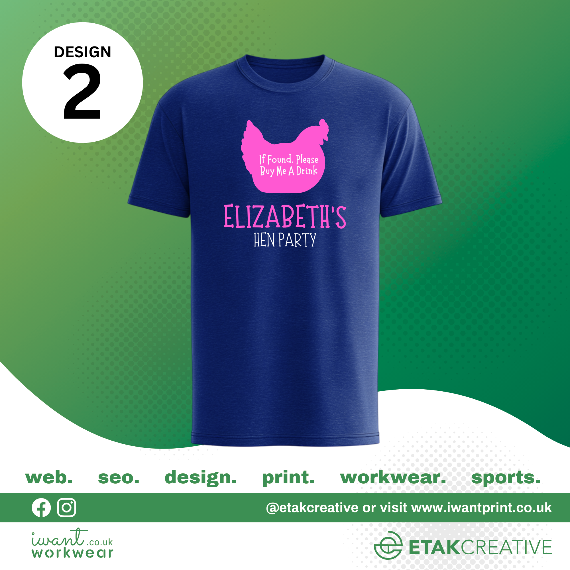 Custom Hen Party T-Shirts - I Want Workwear