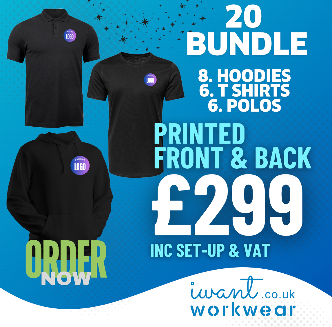 Branded Workwear Bundle Twenty - I Want Workwear