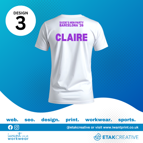 Custom Hen Party T-Shirts - I Want Workwear