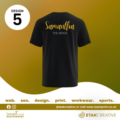 Custom Hen Party T-Shirts - I Want Workwear