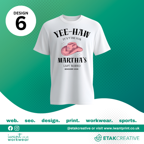 Custom Hen Party T-Shirts - I Want Workwear