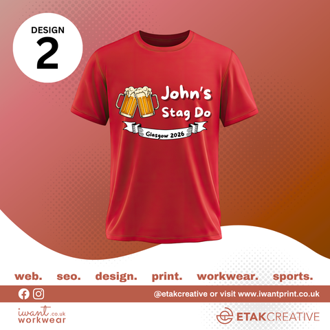 Custom Stag Party T-Shirts - I Want Workwear