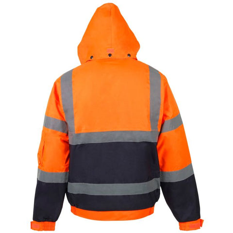 Supertouch Hi Vis Orange 2 Tone Bomber Jacket - I Want Workwear