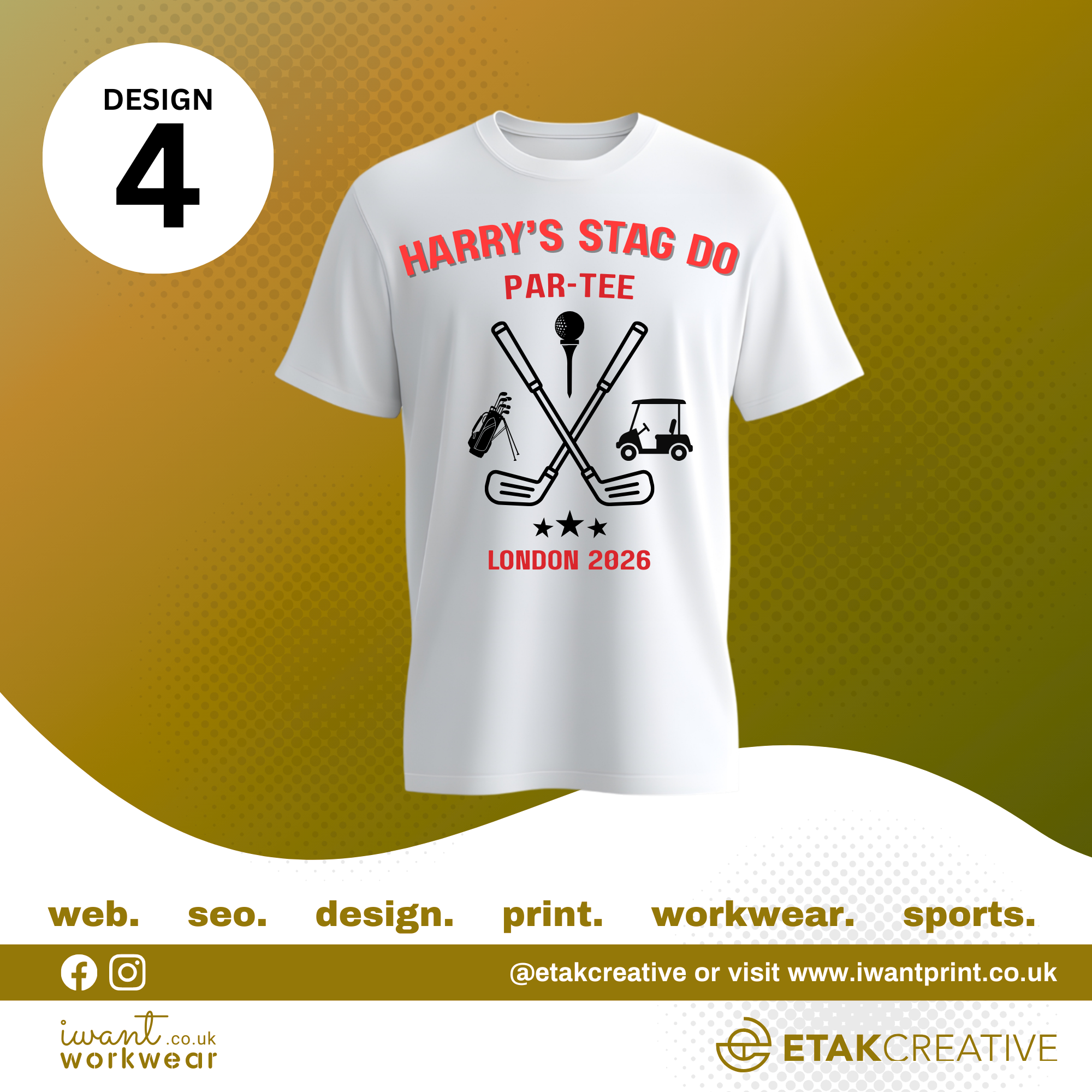 Custom Stag Party T-Shirts - I Want Workwear