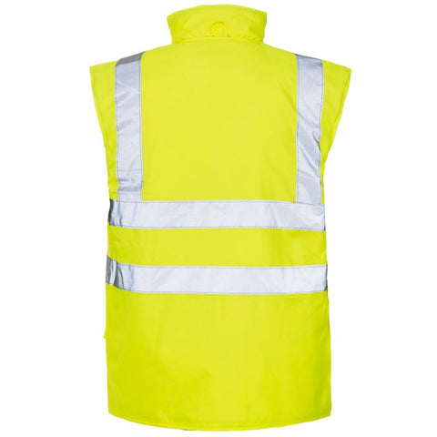 Supertouch Hi Vis Yellow Interactive Bodywarmer - I Want Workwear