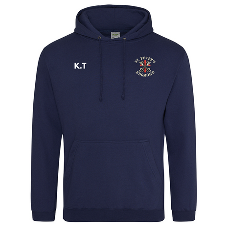 St Peter's Classic Hoodie Navy - Kids - I Want Workwear