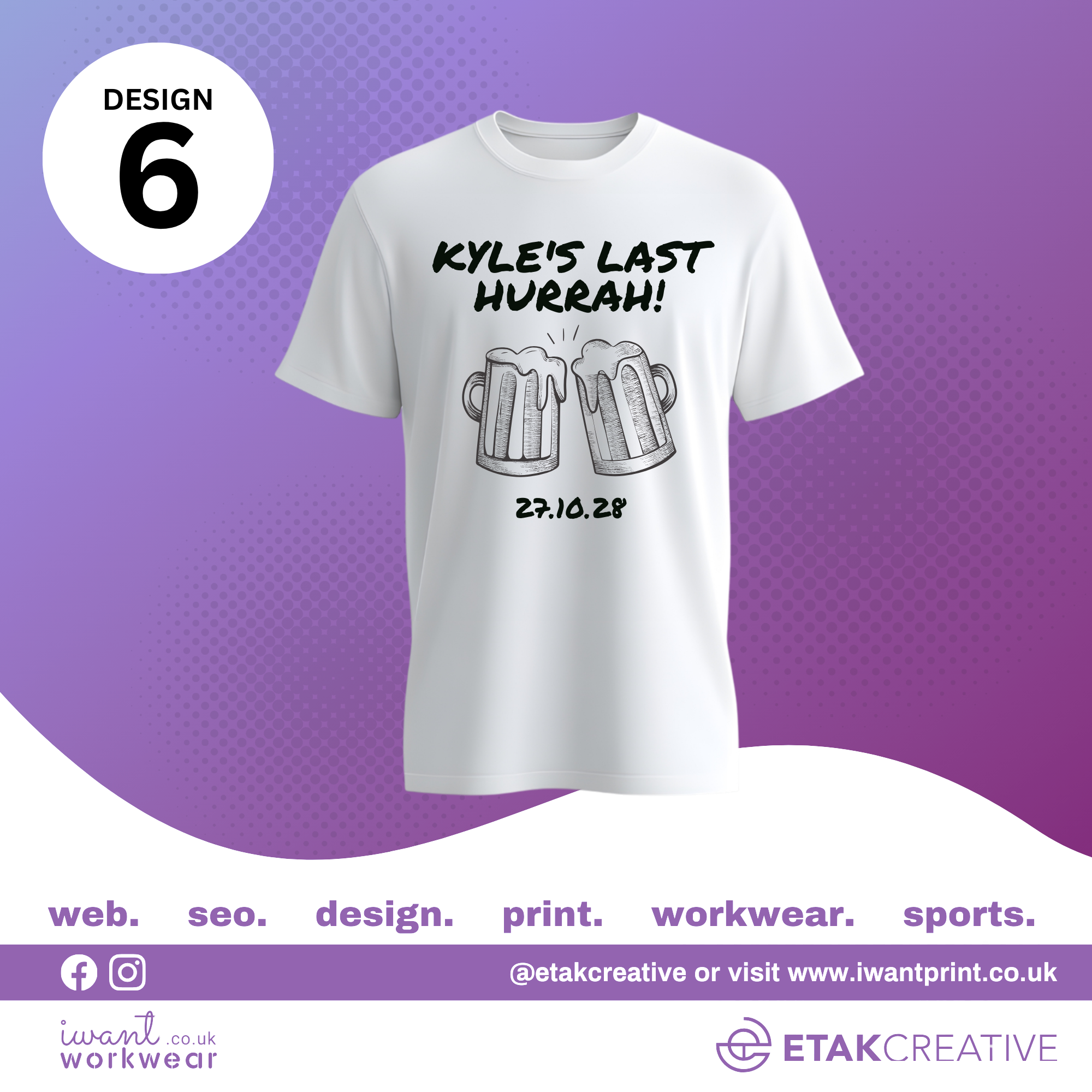 Custom Stag Party T-Shirts - I Want Workwear