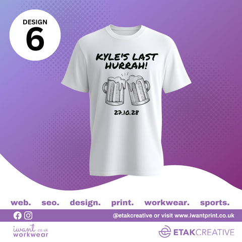 Custom Stag Party T-Shirts - I Want Workwear