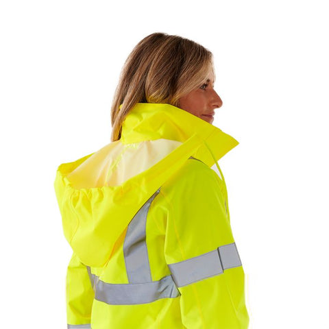 Ladies Hi Vis Yellow Sophia Lightweight Jacket - I Want Workwear