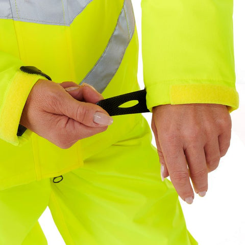 Ladies Hi Vis Yellow Kamela Padded Jacket - I Want Workwear