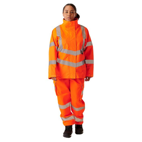 Ladies Hi Vis Orange Sophia Lightweight Jacket - I Want Workwear