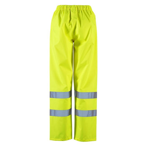 Ladies Hi Vis Yellow Dua Over-Trouser - I Want Workwear