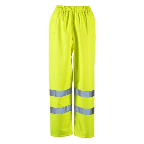 Ladies Hi Vis Yellow Dua Over-Trouser - I Want Workwear