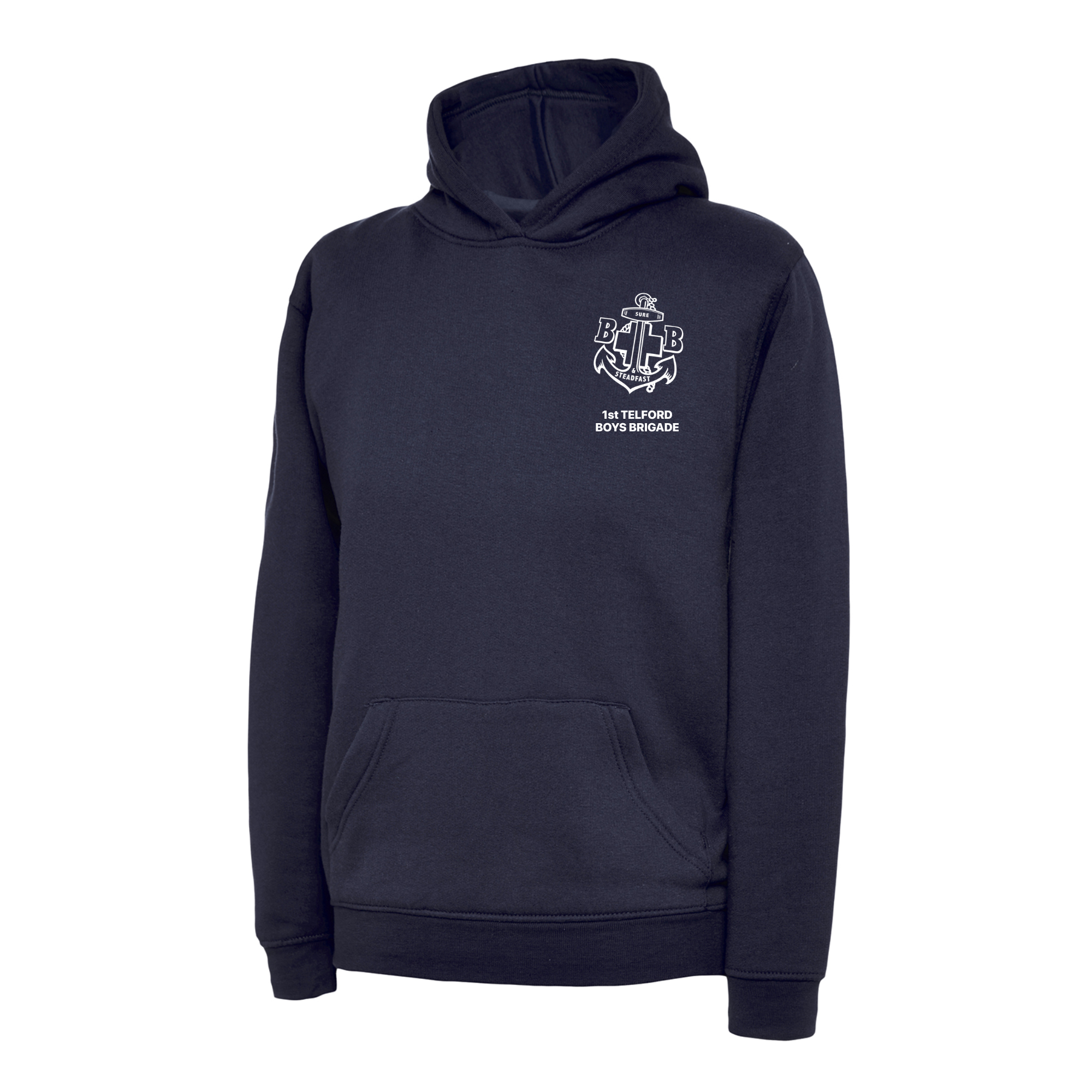 Navy - 1st Telford Boys Brigade Hoodie - I Want Workwear