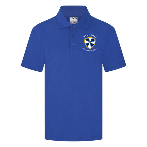 Windmill Primary School Royal Blue Polo