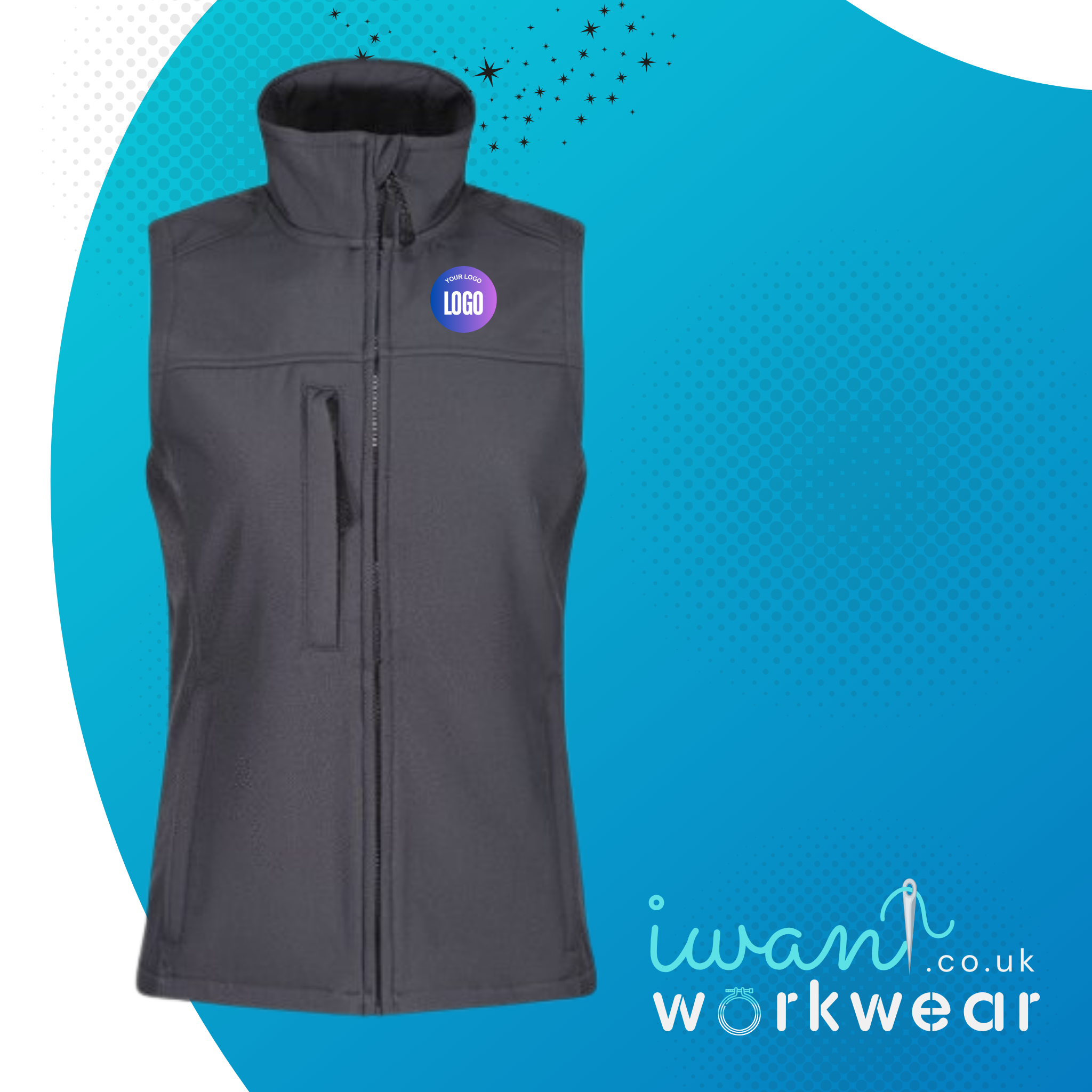 Branded Softshell Body Warmer Ladies - I Want Workwear