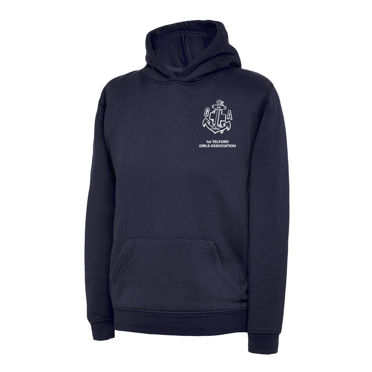 Navy - 1st Telford Girls Association Hoodie - I Want Workwear