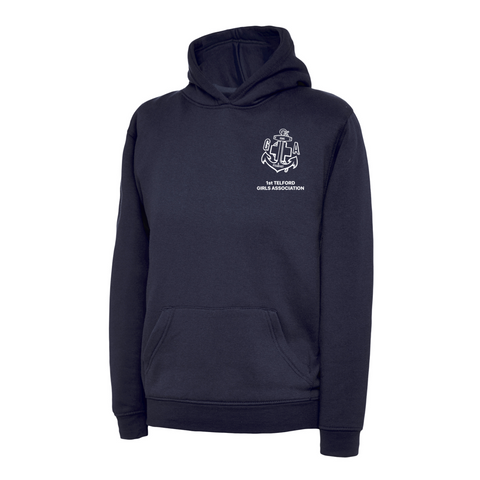 Navy - 1st Telford Girls Association Hoodie - I Want Workwear