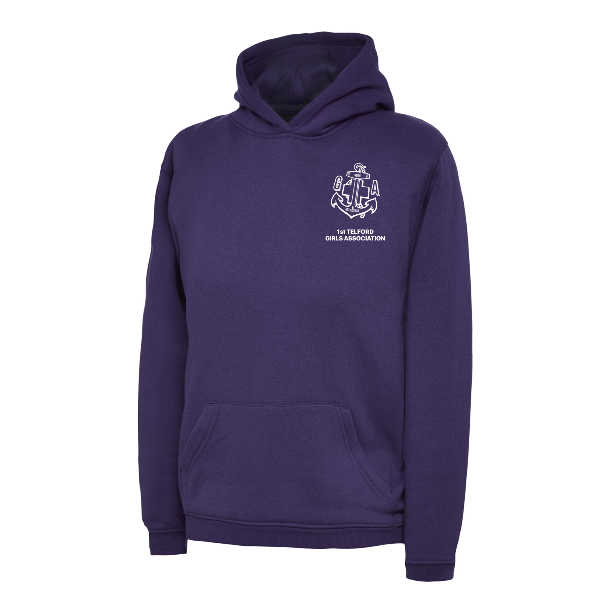 Purple - 1st Telford Girls Association Hoodie - I Want Workwear