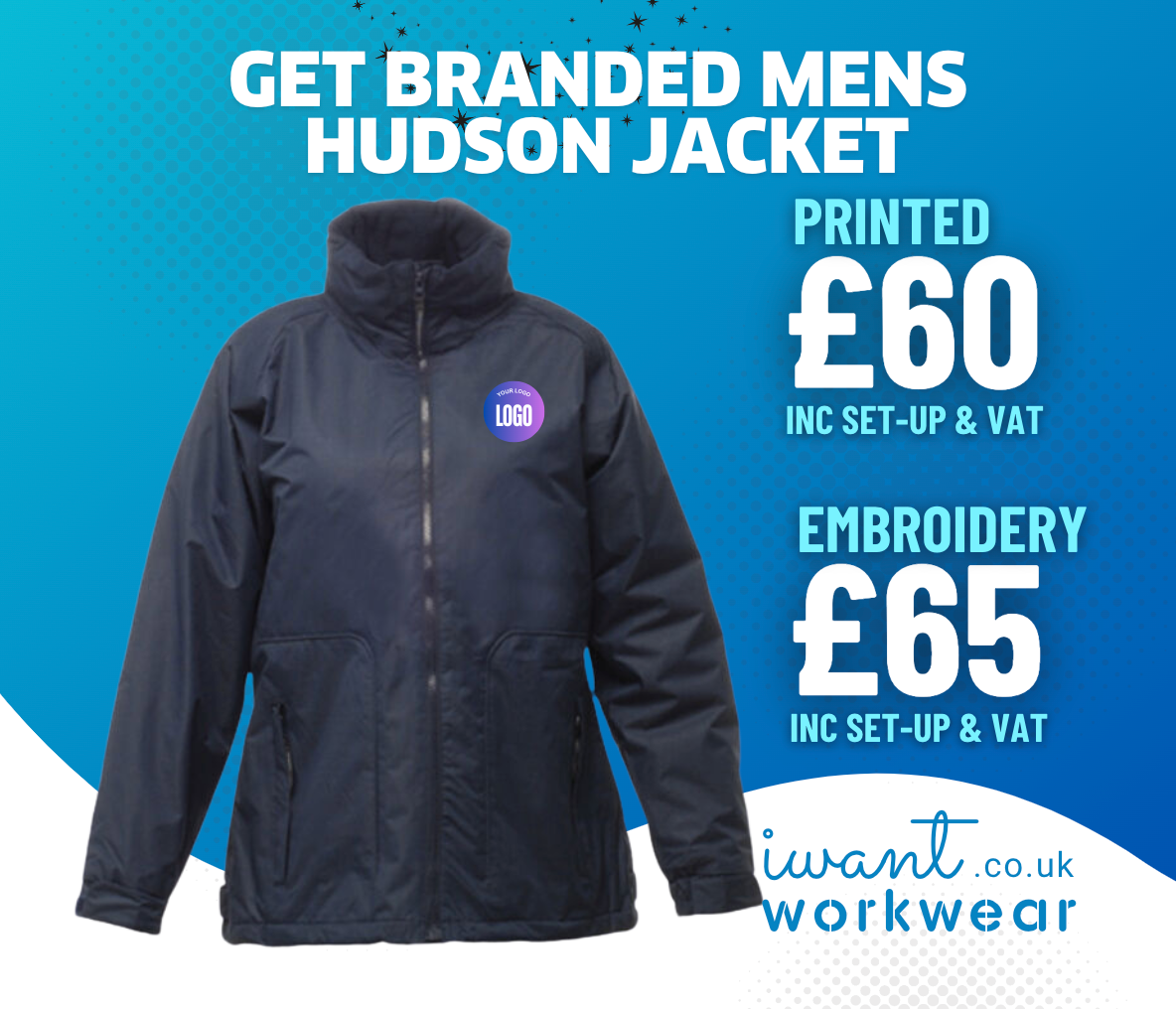 Mens Branded Regatta Hudson Fleece Lined Jacket - I Want Workwear