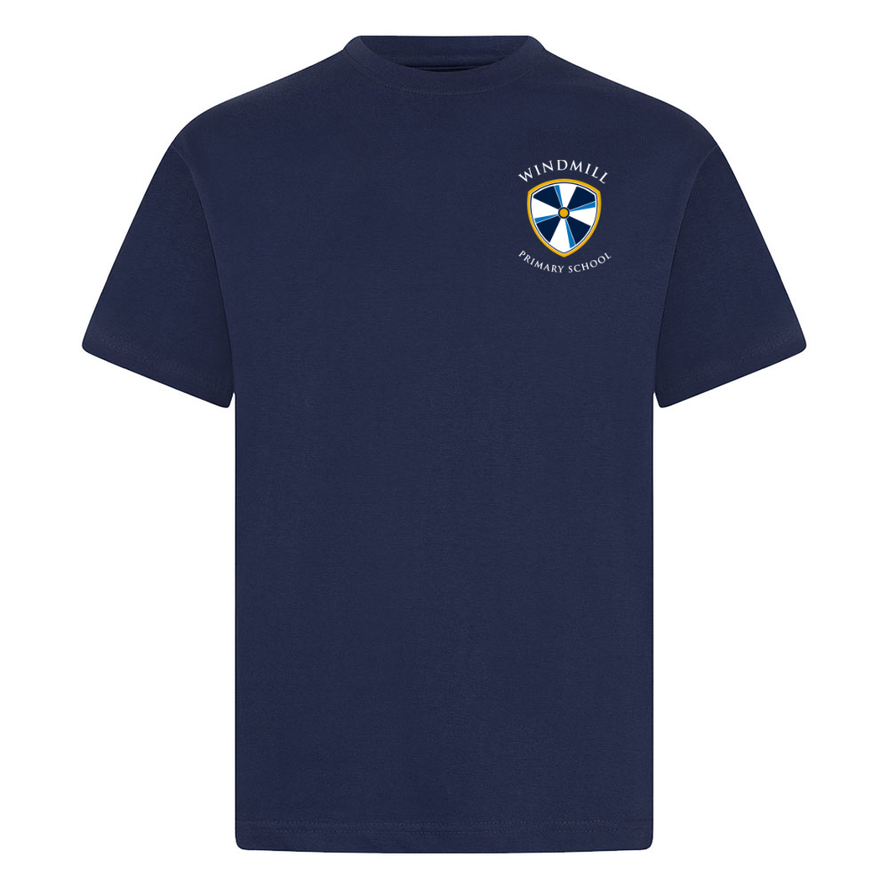 Windmill Primary School Navy PE Top