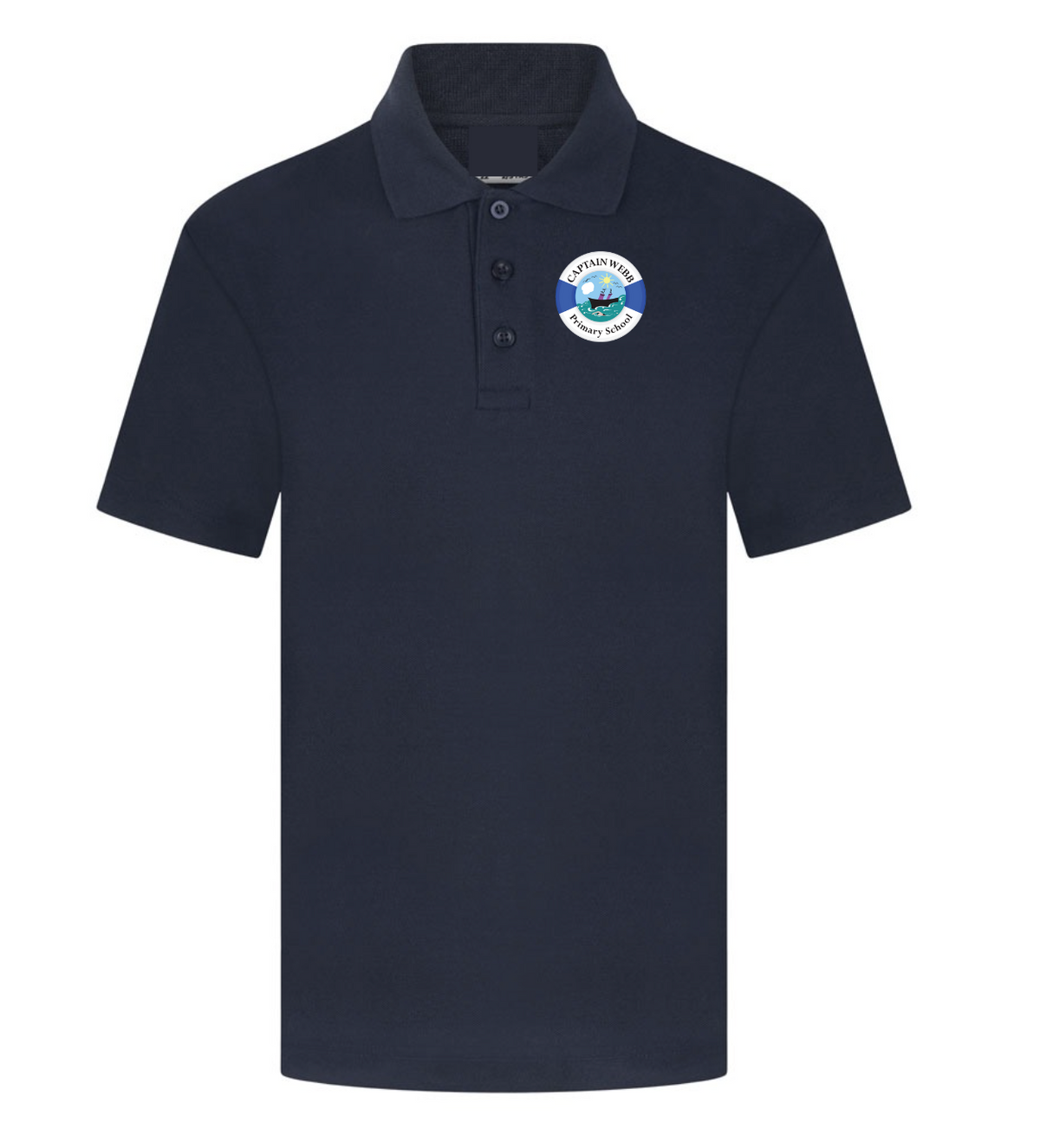 Captain Webb Navy Polo - STAFF