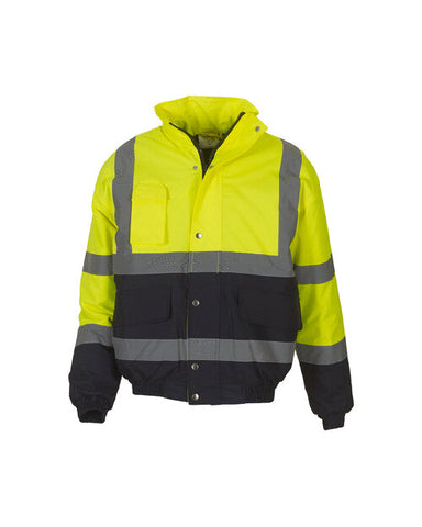 YOKO HI-VIS TWO TONE BOMBER JACKET - I Want Workwear