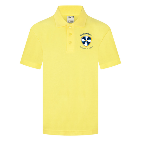 Windmill Primary School Yellow Polo