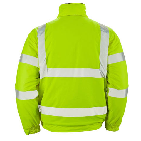 Stormflex® Hi Vis Yellow PU Bomber Jacket - I Want Workwear